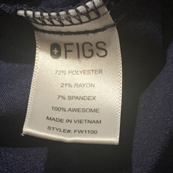 Figs Technical Collection Womens Small Navy Blue Casma Scrub Top Style# FW1100 * - Picture 4 of 5